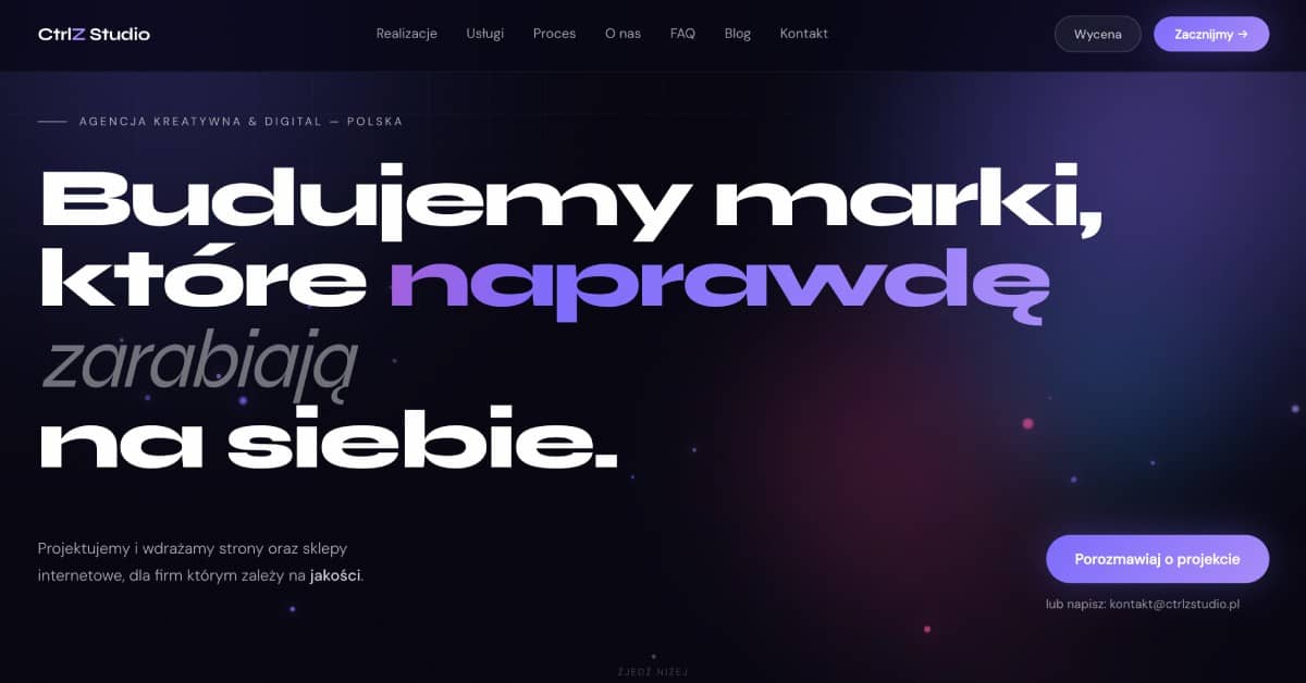CtrlZ Studio — Agencja Kreatywna & Digital